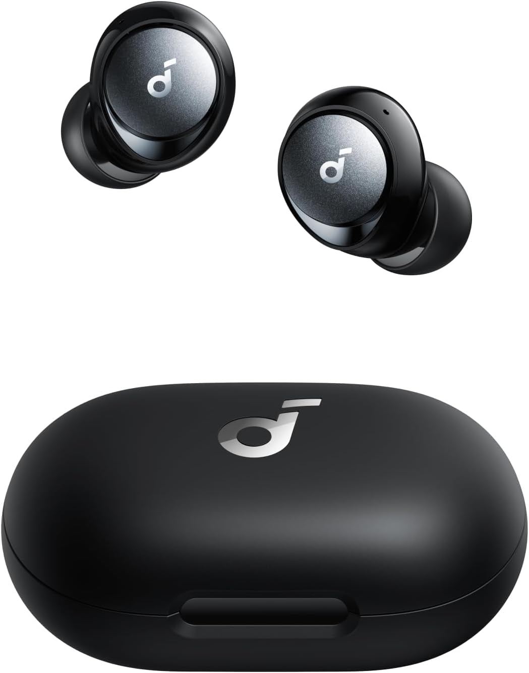 Anker Space A40 Adaptive Active Noise Cancelling Wireless Earbuds - 98% Noise Reduction, 50 Hours Total Playtime, 10 Hours Single Charge, Hi-Res Audio, Comfortable Fit, Wireless Charging