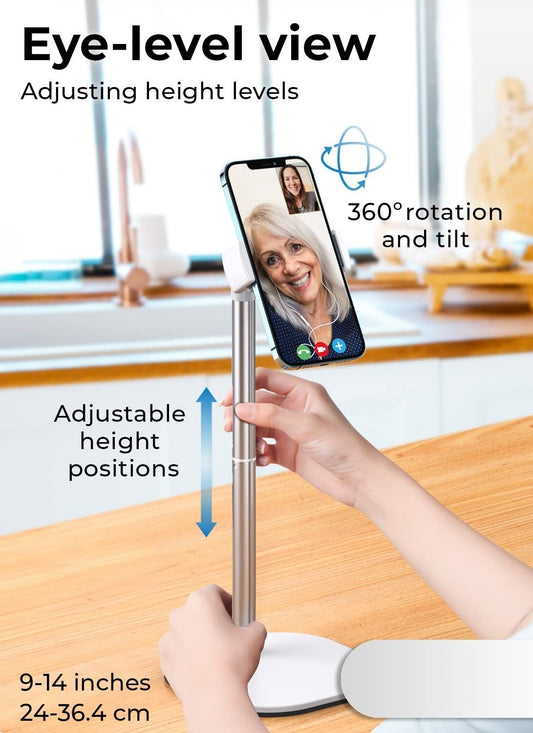 Cooper Chatstand, Height Adjustable Cell Phone Stand for Desk | Cell Phone Holde