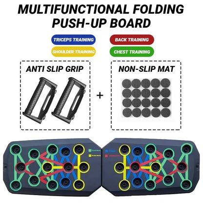 Push up Fitness Board - Multifunctional Portable Foldable Muscle Training Device 