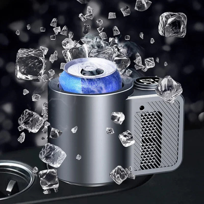 2-In-1 Electric Cooling Heating Cup Beverage Coffee Mug Warmer Cooler Mini Smart Car Refrigerator for Milk Drinks Thermos Cup