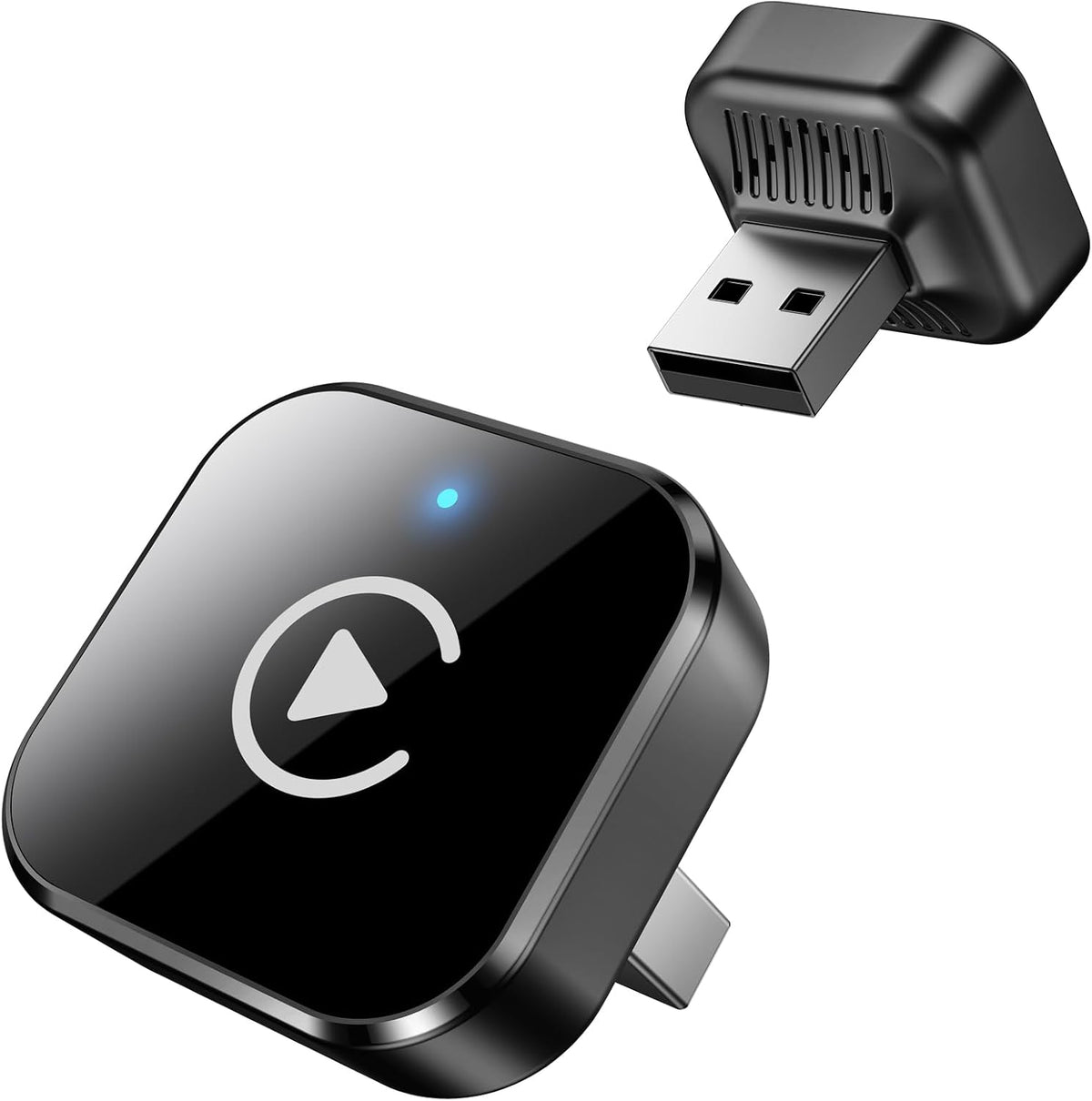 Wireless Carplay Adapter, 2026 Upgrade 2-In-1 Plug & Play USB/USB-C Dongle, Wired to Wireless Carplay Auto Reconnect, Stable Android Auto Wireless Adapter for Iphone Ios 10+ & Android, Black