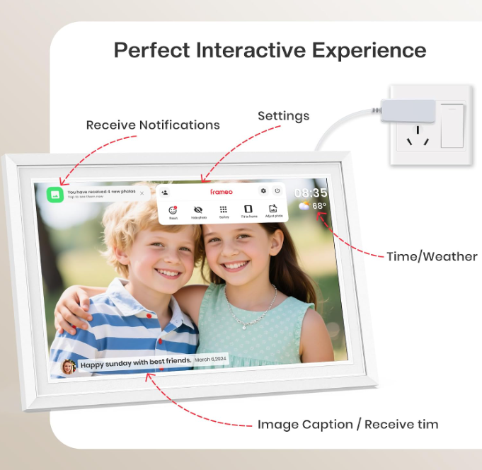 Frameo 10.1-Inch WiFi Digital Picture Frame