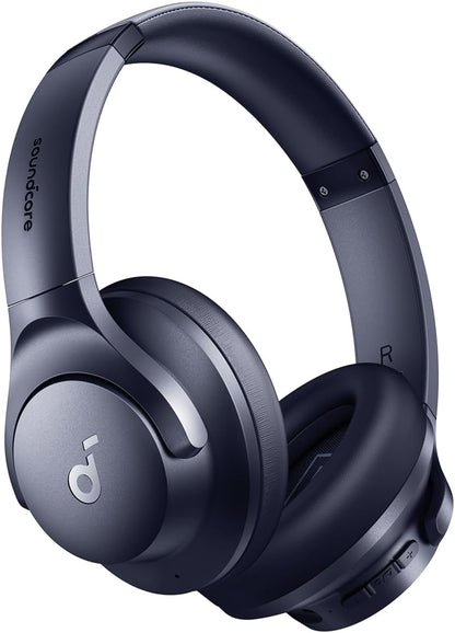 by Anker Q20I Hybrid Active Noise Cancelling Headphones, Black