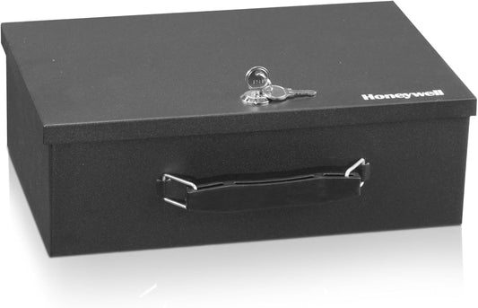 Safes & Door Locks 6104 Fire Resistant Steel Security Safe Box, 8.7X12.7X4.2, Black