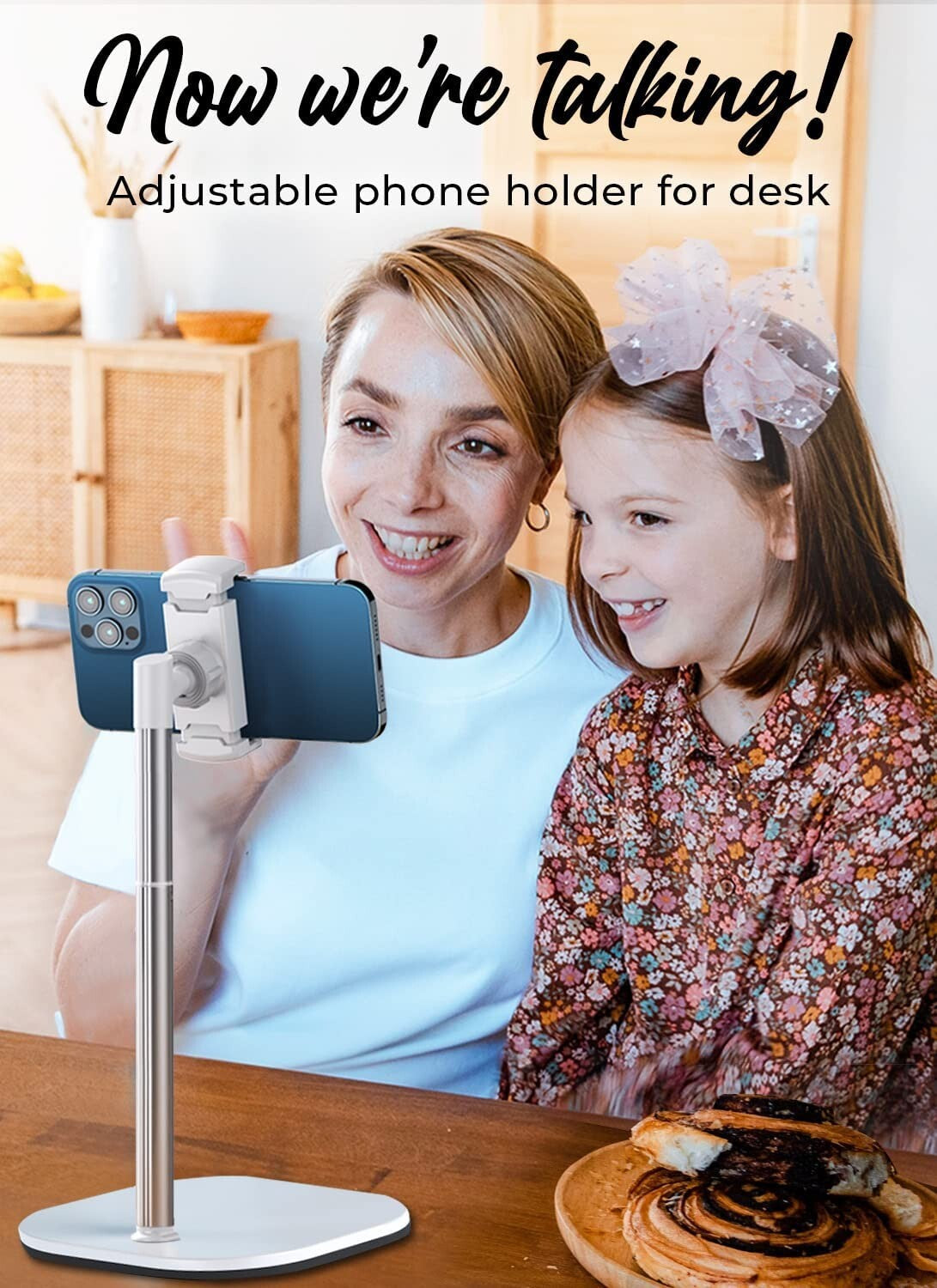 Cooper Chatstand, Height Adjustable Cell Phone Stand for Desk | Cell Phone Holde