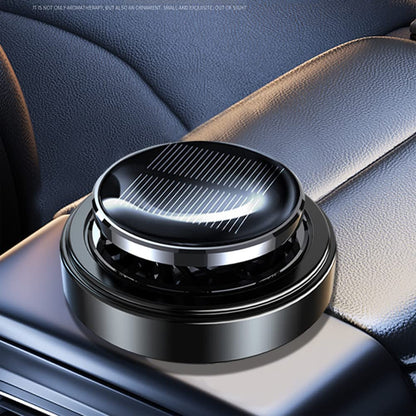 Solar Energy Powered Car Air Freshener DIY Natural Essential Oil Diffuser Car Perfume Scent Fragrance Air Purifier Rotating Relieve Fatigue Car Aromatherapy Diffuser for Home Office Car Decorations, Best Gifts for Men Car (Essential Oil Excluded)