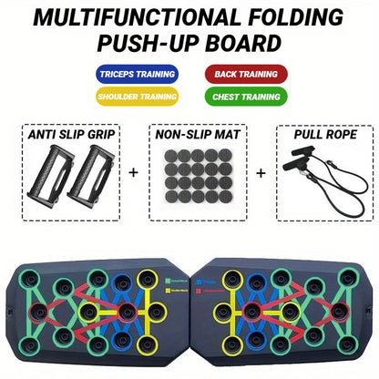 Push up Fitness Board - Multifunctional Portable Foldable Muscle Training Device 