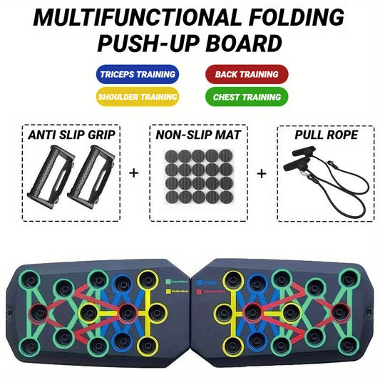 Push up Fitness Board - Multifunctional Portable Foldable Muscle Training Device 