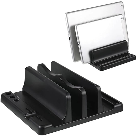 Office Laptop Stand Vertical save Desktop Space Easy to Place Computer Accessories Scalable Width Office Desk Storage