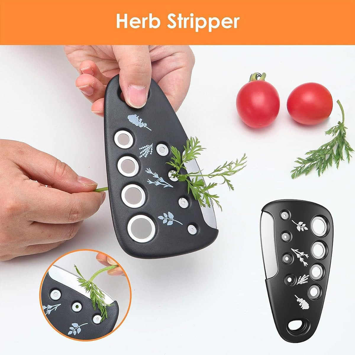 6-In-1 Stackable Kitchen Gadget Set - 5.07" Melon Baller, 2.7" Garlic Cutter, Can Opener, Cheese Grater, Pizza Cutter with Spice Grinder - Stainless Steel