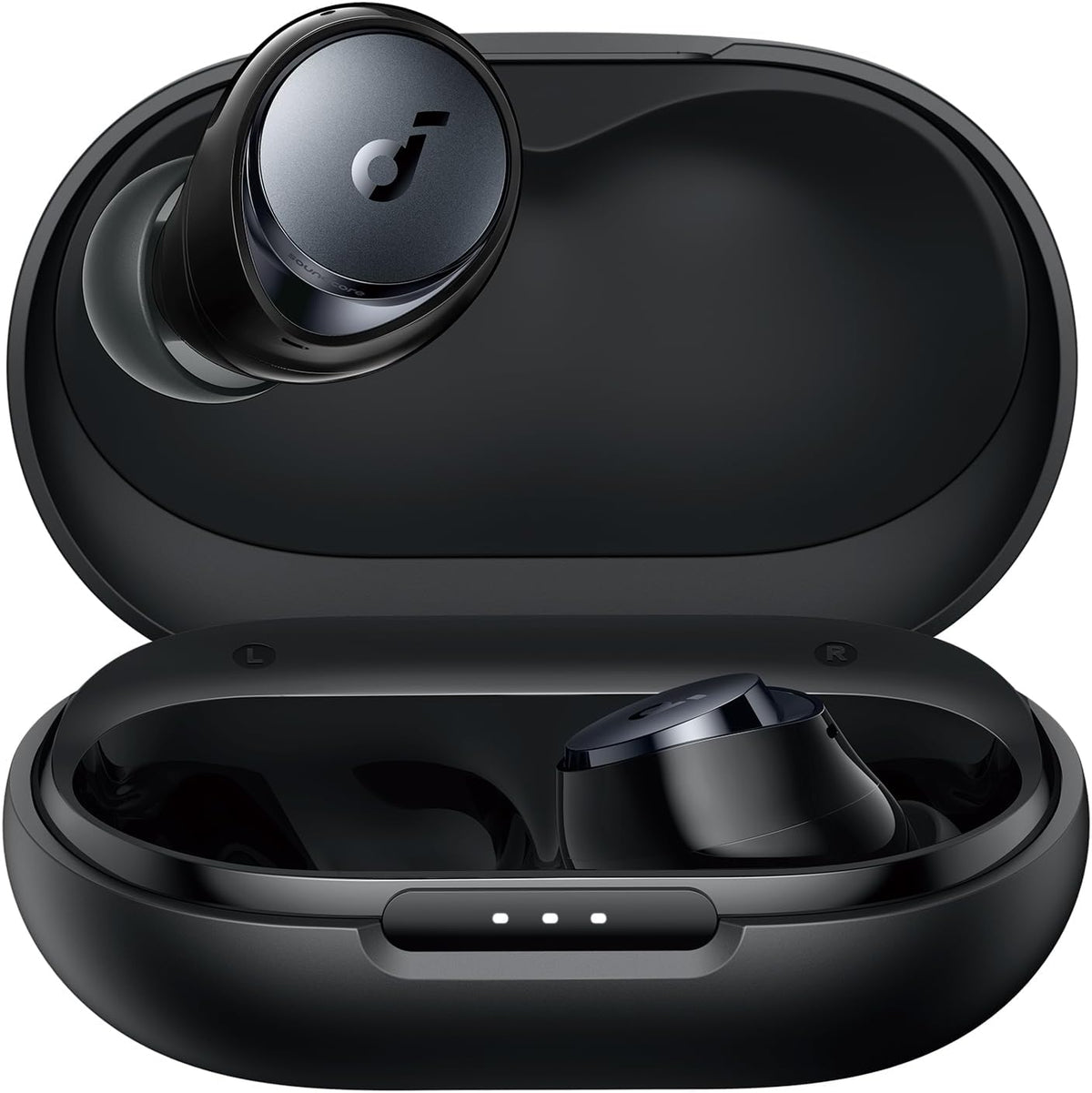 Anker Space A40 Adaptive Active Noise Cancelling Wireless Earbuds - 98% Noise Reduction, 50 Hours Total Playtime, 10 Hours Single Charge, Hi-Res Audio, Comfortable Fit, Wireless Charging