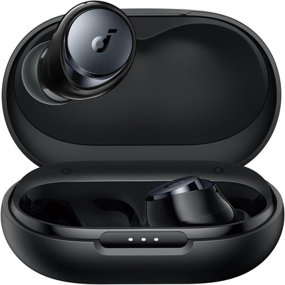 Anker Space A40 Adaptive Active Noise Cancelling Wireless Earbuds - 98% Noise Reduction, 50 Hours Total Playtime, 10 Hours Single Charge, Hi-Res Audio, Comfortable Fit, Wireless Charging
